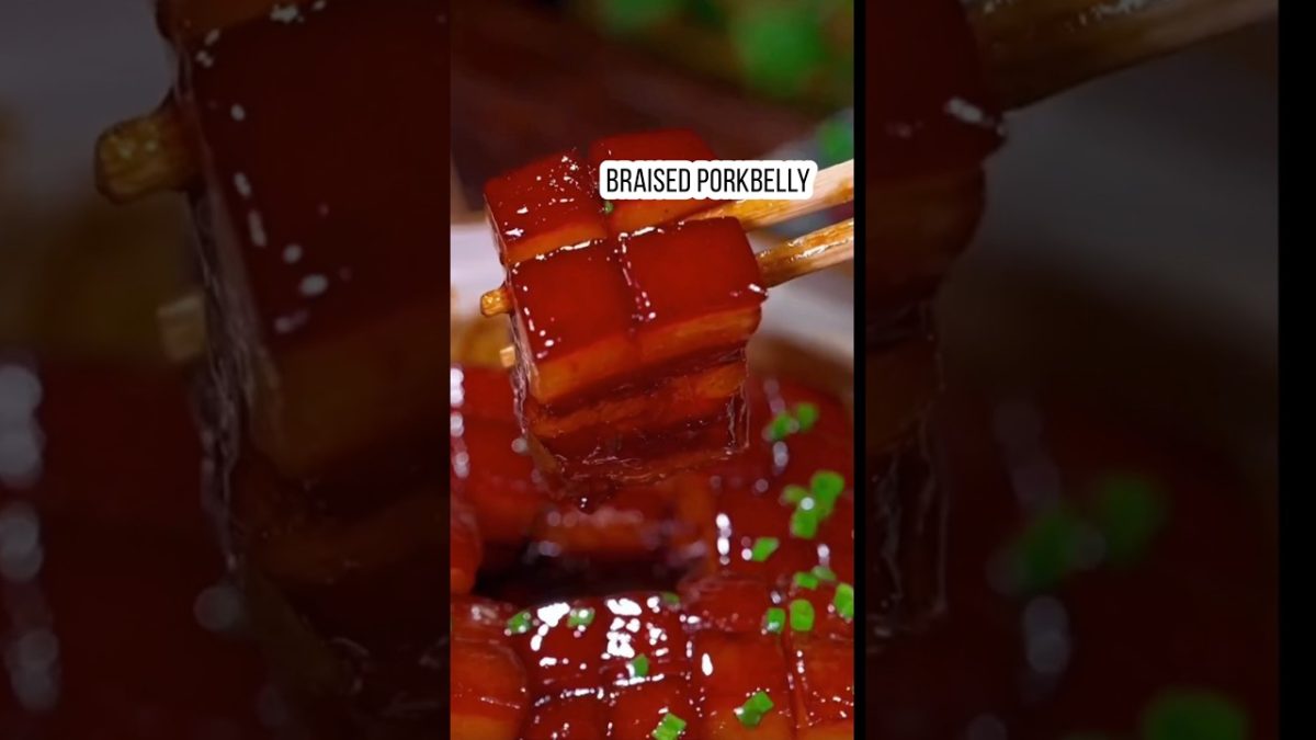 Red braised pork belly