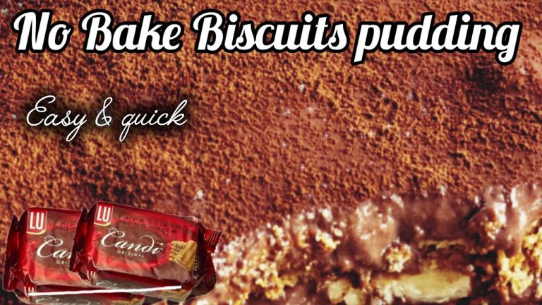 Chocolate biscuits pudding recipe | 2 minutes quick dessert | Candy biscuits dessert