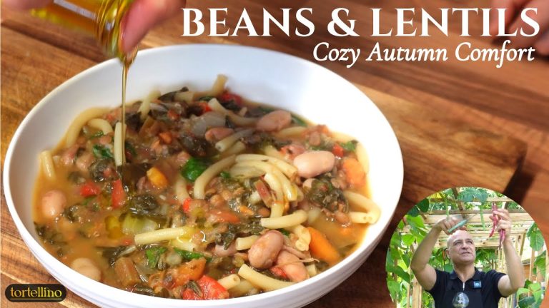 The Perfect Healthy Mediterranean Beans and Lentils Pasta for Cozy Autumn Days