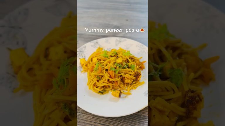 Paneer Spaghetti | Tofu Spaghetti – Paneer Pasta with an Indian twist!  #pasta