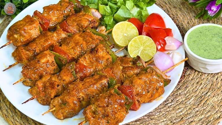Barbeque Chicken Shashlik Recipe | Chicken Shashlik without oven