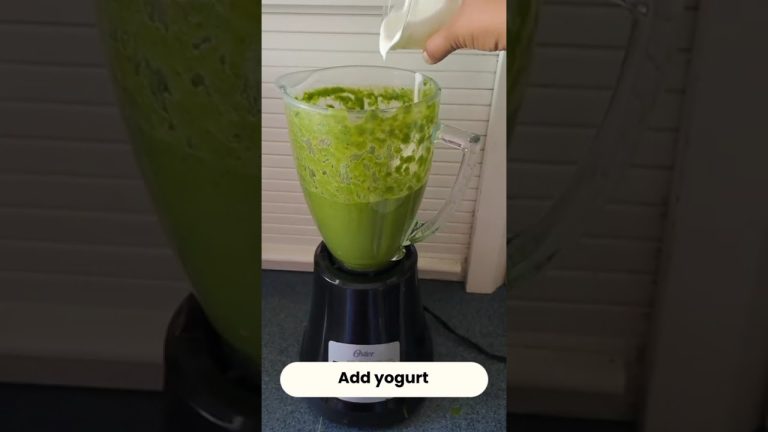 “Healthy Green Smoothie Recipe with Spinach | Quick & tasty. #foodshorts  #yummy  #healthy  #tasty