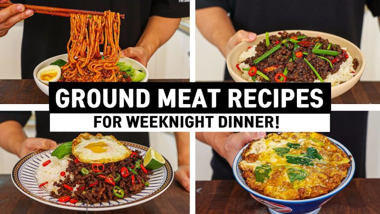 4 Ground Beef & Chicken Recipes That Are Too Good to Miss l Cheap & Easy Ground Meat Recipes!