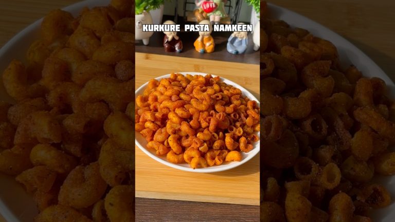 Kurkure Pasta Namkeen Recipe #shorts #recipe #trending #viralvideo #namkeen #shortsfeed #shortvideo