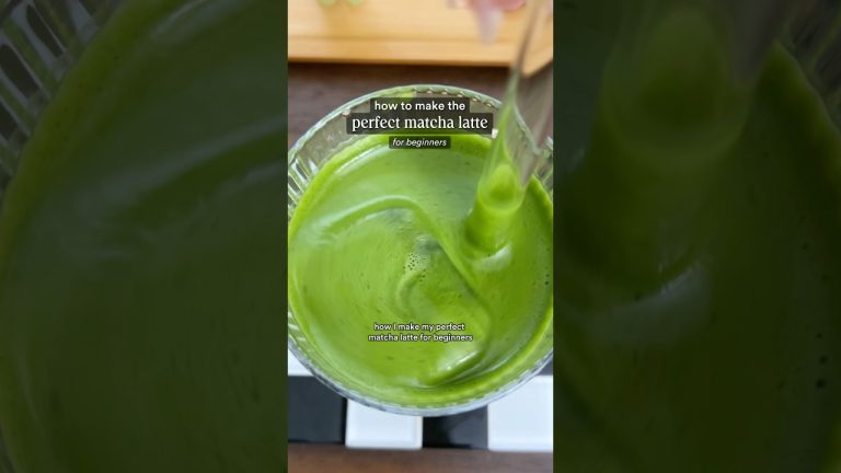 the perfect matcha latte recipe tutorial for beginners 🍵🥛⭐️