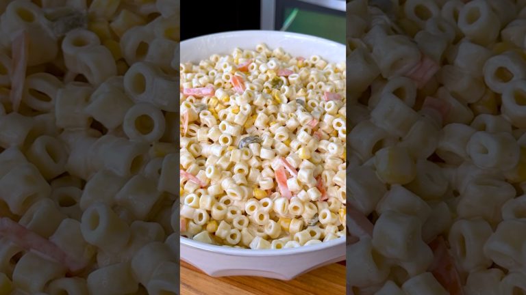 Sopa Fría Pasta Ensalada de Coditos Recipe #shorts