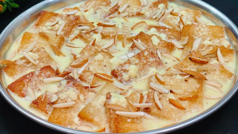 Bread Pudding Recipe | Milk Powder Sweet Recipe | only bread and milk easy dessert | indian dessert