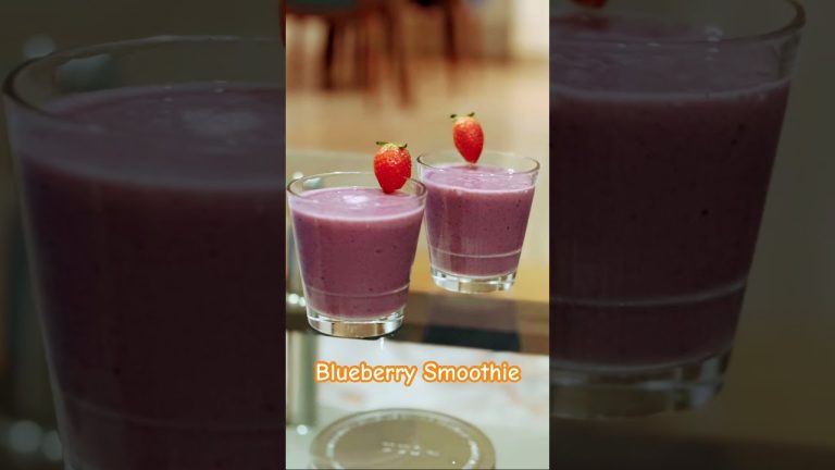 How to make Blueberry Smoothie | healthy Smoothie | simple and quick recipe ideas