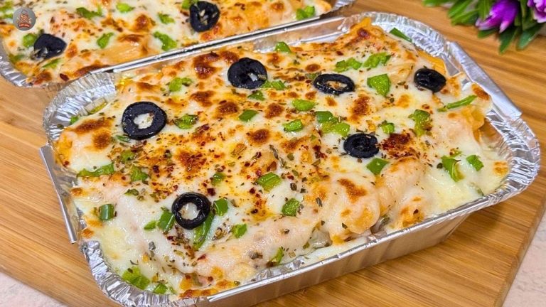 Creamy Chicken Pasta Recipe | Chicken Pasta Bake Recipe | White Sauce Baked Pasta