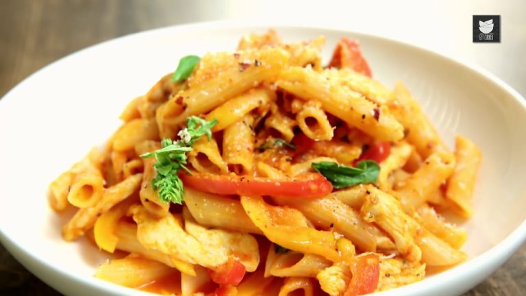 Penne Arrabiata Recipe | Italian Recipe | Pasta Recipes | Chicken Pasta Recipe by Varun