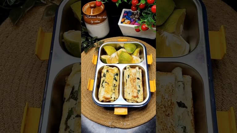 tiffin recipe||School tiffin idea||lunch box recipe||viral egg bread roll