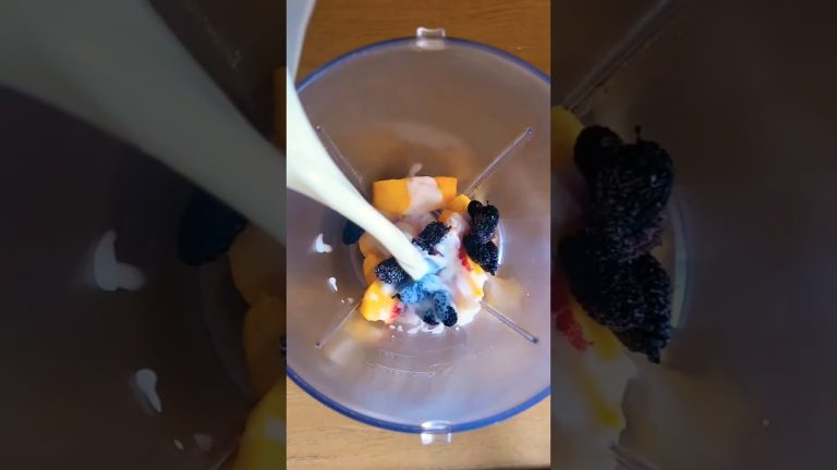 🧋Peach Mulberry Shake #shake #asmrcooking #shorts