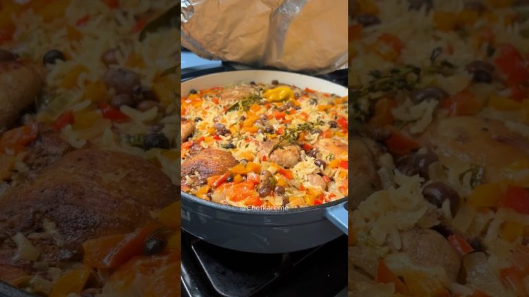 Caribbean Chicken Pelau | Easy One Pot Chicken & Rice Recipe