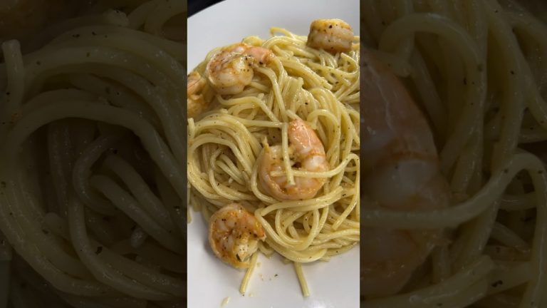 Garlic shrimp pasta 🍝 VERY EASY