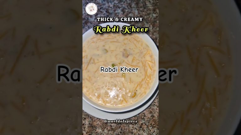Rabdi Kheer Recipe | Royal Indian Dessert 🍨 | #shorts #shortsfeed #shortsvideo