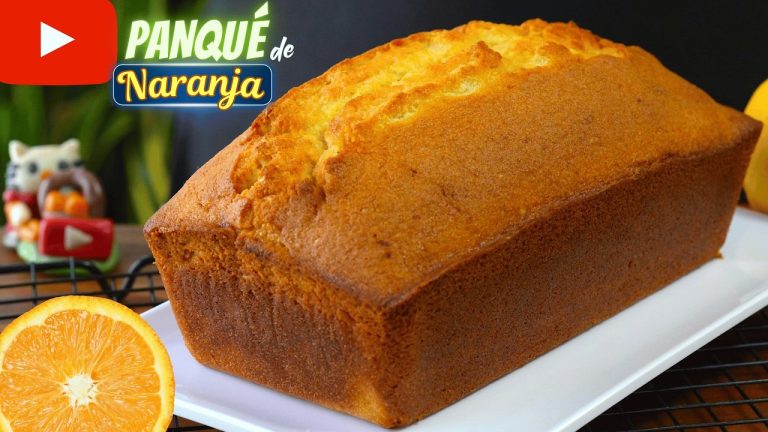 🍊Panqué de Naranja Esponjoso y Fácil. Receta Casera Paso a Paso Dulce Hogar Recetas