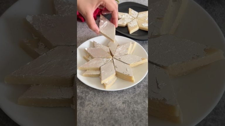 Kaju Katli Recipe #shortsviral #shortsvideo #kajukatli #shortsfeed #shorts