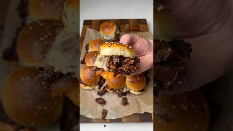 BBQ Beef & Cheese Sliders on the Pellet Grill | Tailgating Recipe with Bear Mountain Pellets
