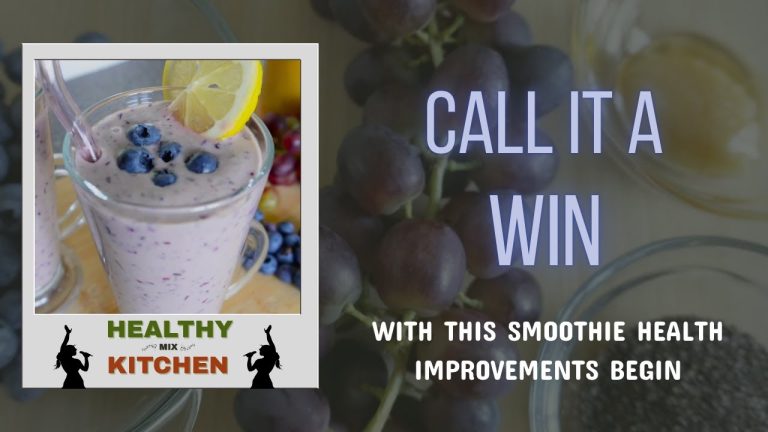 “Skin Glow Smoothie Recipe | Blueberry, Cucumber & Chia | Custom Soundtrack!