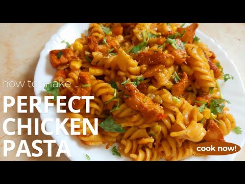 Easy Chicken Pasta Recipe | How to make Chicken Pasta in pressure cooker |