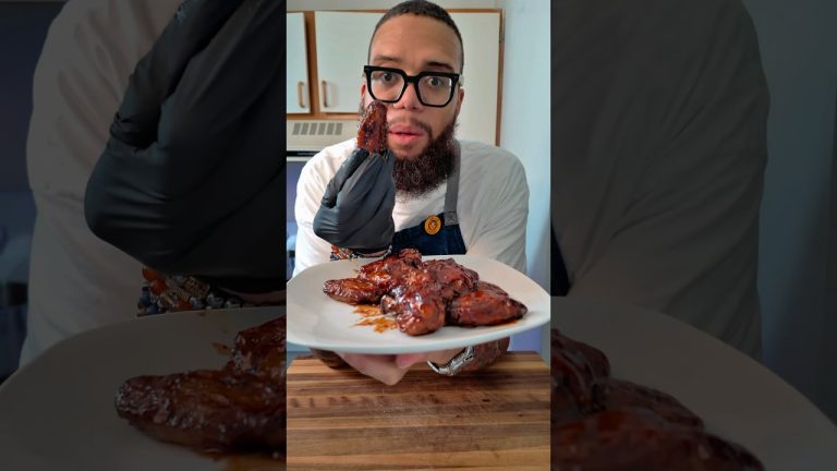 Indulge in My Delicious Sweet Potato BBQ Chicken Wings! How Many Do You Want?