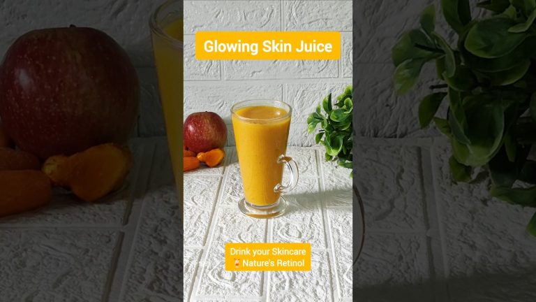 Juice for Glowing Skin | Drink your Skincare |  Retinol Juice #shorts #glowingskin #skincare#retinol