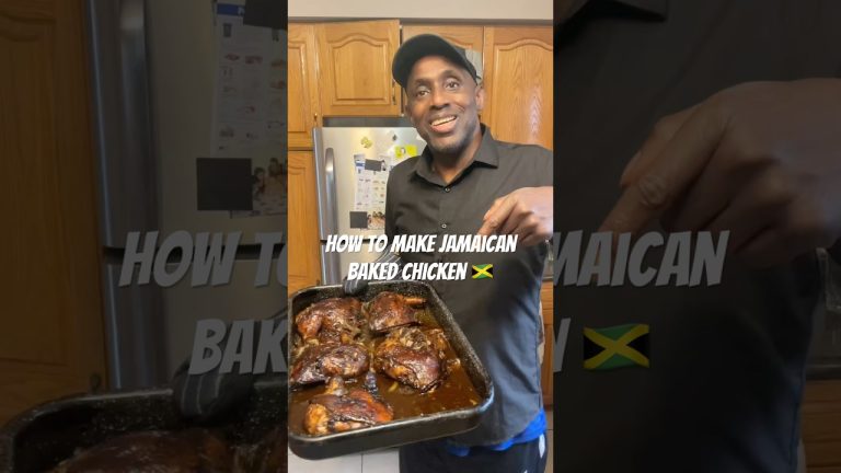 How to make Jamaican style baked chicken – step by step #cooking #food #viral #recipe #fyp #chicken