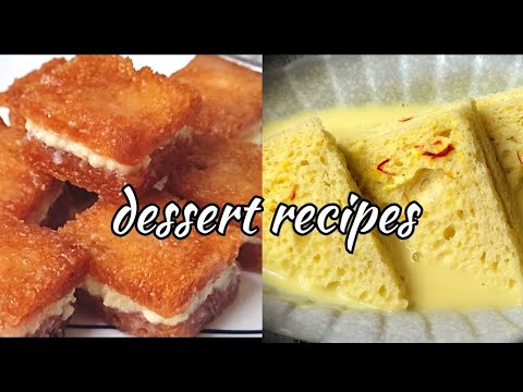 Bread Dessert Recipes | 2 Types Of Dessert Recipes | Only Milk And Bread dessert