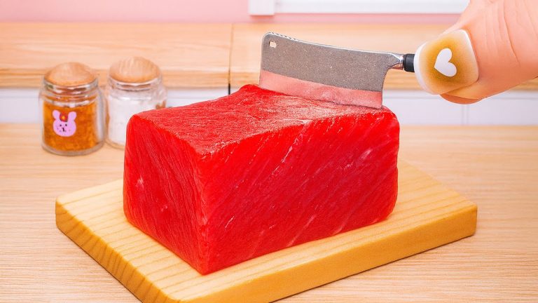 Cooking Beef Burrito 🥓😍 ASMR Mini Food