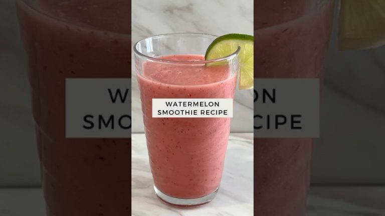 The best watermelon smoothie recipe you'll ever try for a healthy summer drink.
