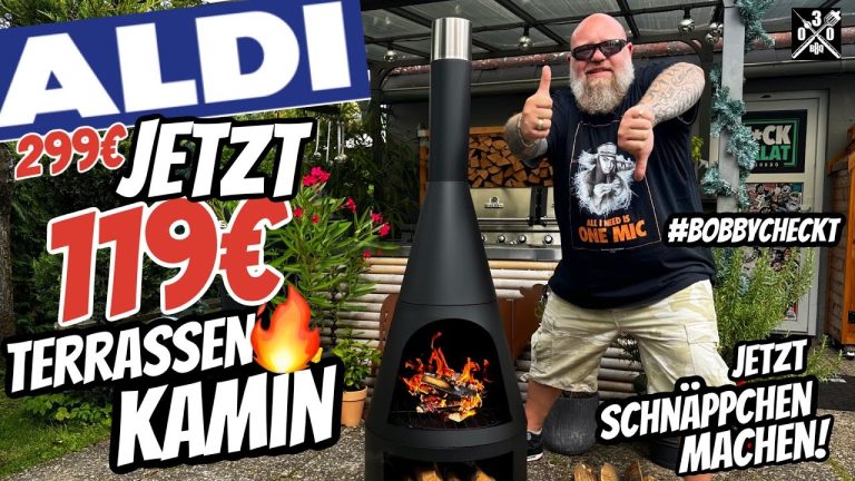 119€ Terrassenkamin von Aldi im Test #bobbycheckt – 030 BBQ