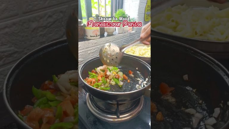Masaledar Pasta Recipe l #pasta #recipe #food #cooking #easyrecipe #youtubeshorts #trending #shorts