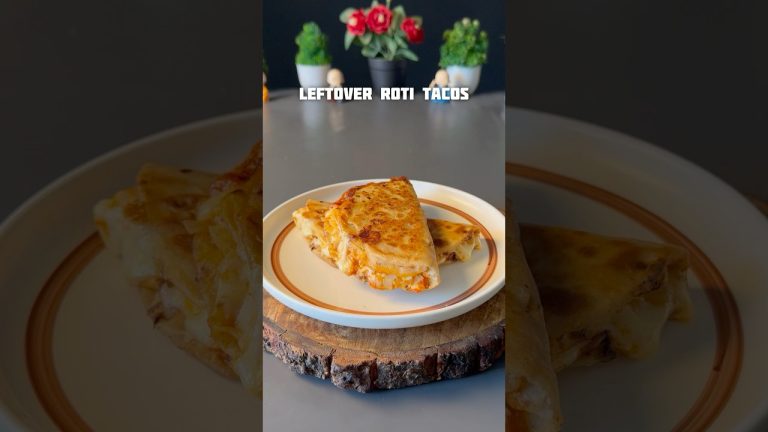 Leftover Roti Tacos Recipe #shorts #recipe #crispy #tacos #leftover