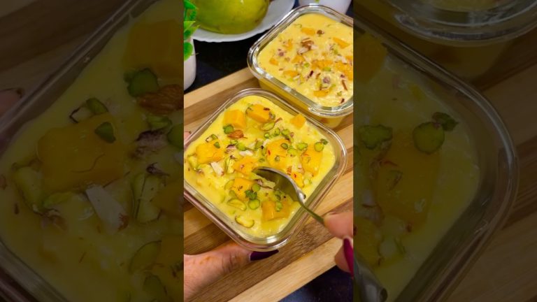 Mango Bread Pudding Recipe 😋| No custard powder, No Sugar Easy & Quick Mango Bread pudding Recipe