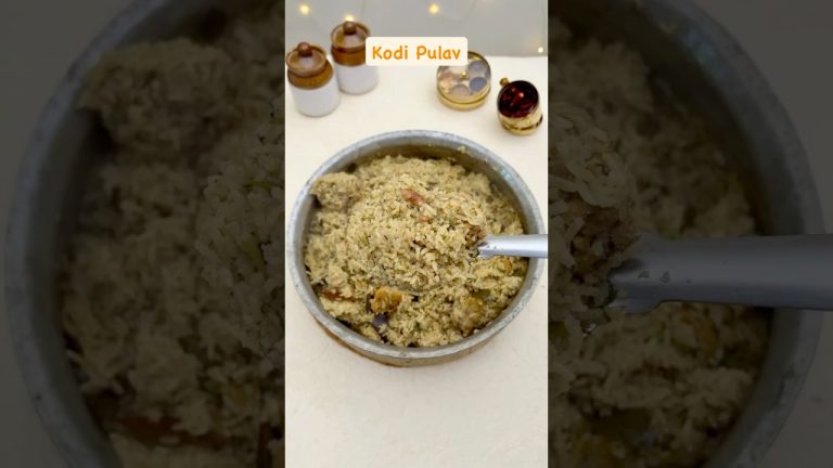 Andhra Kodi Pulav || Tasty Chicken Pulav || Military Hotel Style Pulav recipe in Telugu #viralvideo