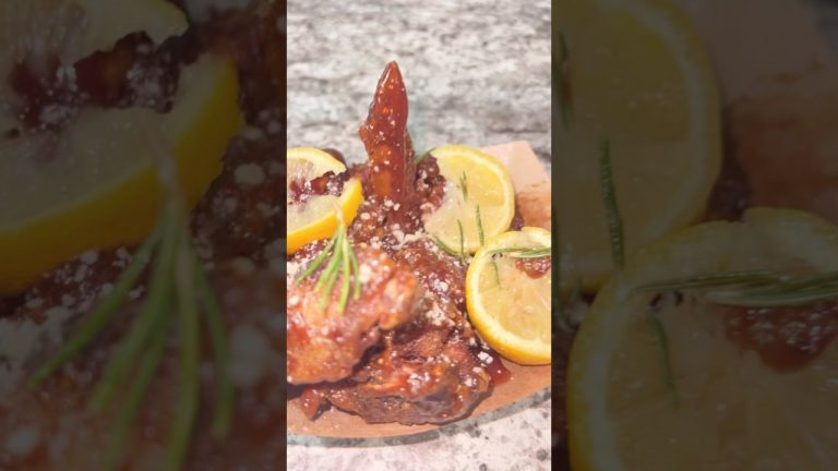 Fresh Rosemary (from garden) Lemon Pepper Bbq 🍗 #subscribe #fypシ゚viral #food #bbq #getmefamous