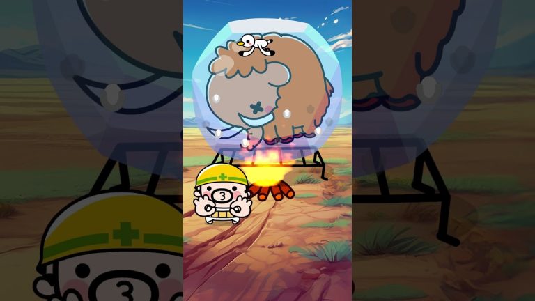 氷を溶かせ！Mammoth BBQ 🍖🧊🔥 #animation #funny #cooking #cartoon #bbq