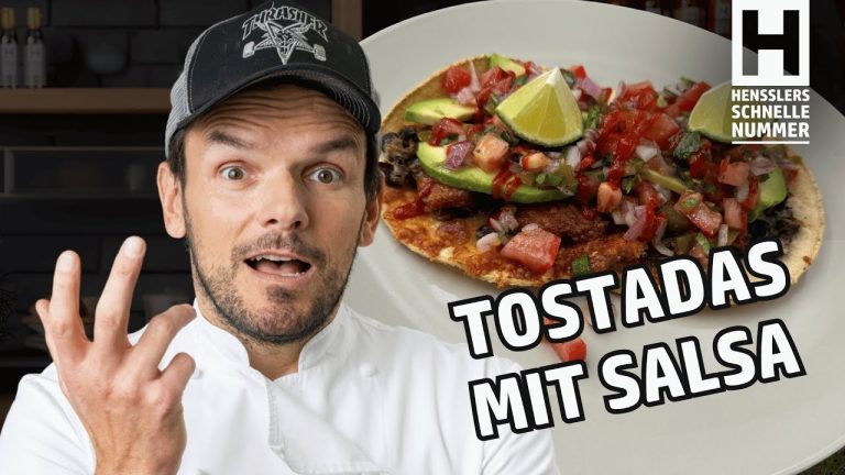 Schnelles Tostadas mit Salsa aus dem Philips 1000 Series Airfryer Flexible Basket vom Henssler