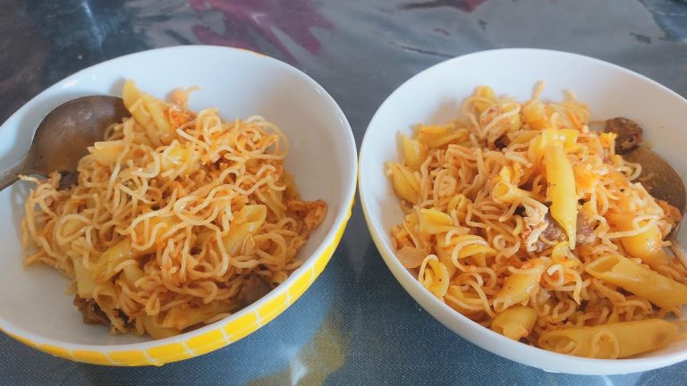 পাস্তা রান্নার মজাদার রেসেপি।। এই ভাবে নুডলস দিয়ে একসাথে পাস্তা রান্না করলে সবাই প্রশংসা করবে