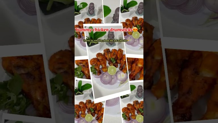 🍗 Crispy Chicken Drumsticks in Air Fryer | Healthy & Tasty Recipe 🔥#shorts #crispychicken