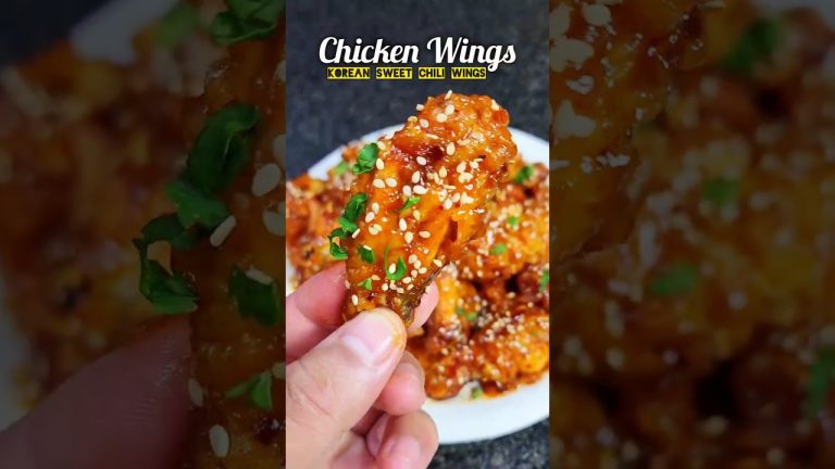 Resturant style korean wings 😋 Detail recipe ✅️ #koreanfood  #newrecipe #easysnacksrecipes #cooking