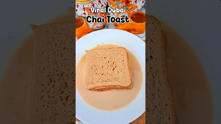 Viral Dubai Chai Toast 🍞☕😋 #shorts #recipe #chaitoast #dessert #toast #tea #dubai #viralshort #bread