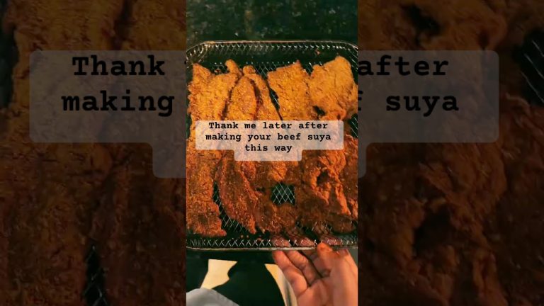 How to make original Nigerian  beef suya for the family#africandishes #foodie #shorts#youtubeshorts