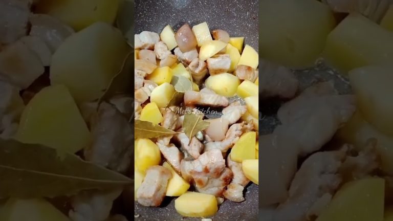 Pork with Potatoes and Oyster Sauce #shorts #metskitchen #ulamidea #budgetulam #porkrecipe