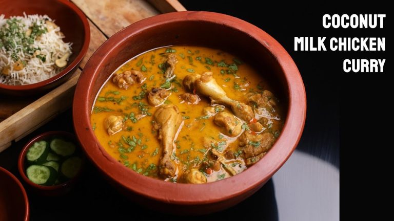 COCONUT CHICKEN CURRY RECIPE | SOUTH INDIAN STYLE CHICKEN CURRY | CHICKEN CURRY FOR BEGINNERS