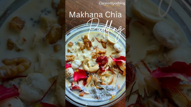 Makhana Chia Pudding, perfect breakfast recipes #shorts