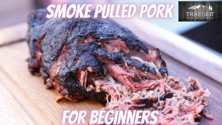 Smoke pulled pork on Traeger Grill – how to smoke pork shoulder on pellet grill