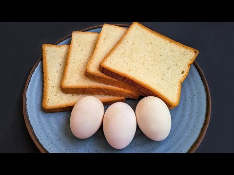 Simple Breakfast recipe! Just Add Eggs to Bread for a Cheap & Delicious Meal!