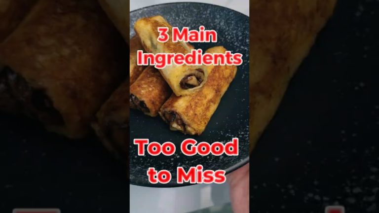 Crispy French Toast Rolls ✨Easy Viral Breakfast | Recipe Stuffed & Crunchy Rolls Easy Recipes