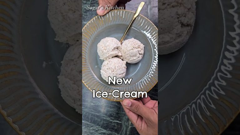 New Ice Cream Recipe… Roasted Khas Khas Flavour #Shorts #IceCream